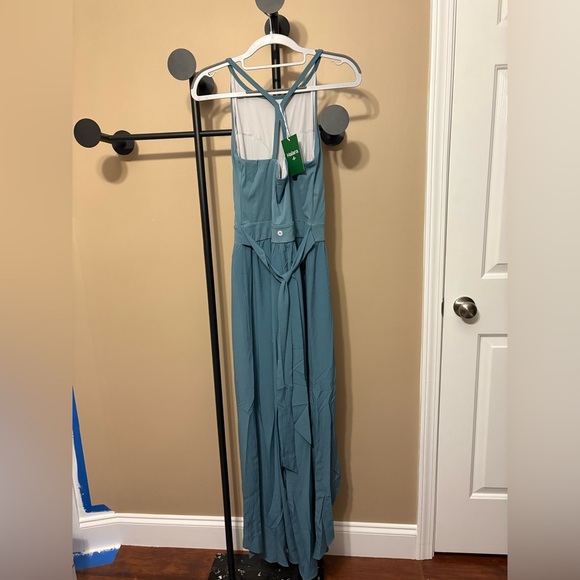 HALARA Women's Teal Jumpsuit Size M Stretchy Chic - Picture 5 of 9